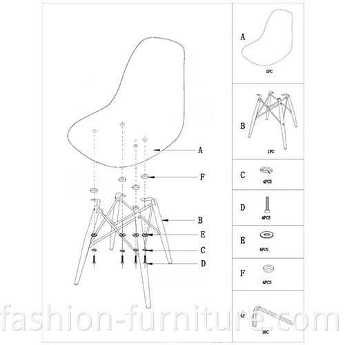 eames dining chair